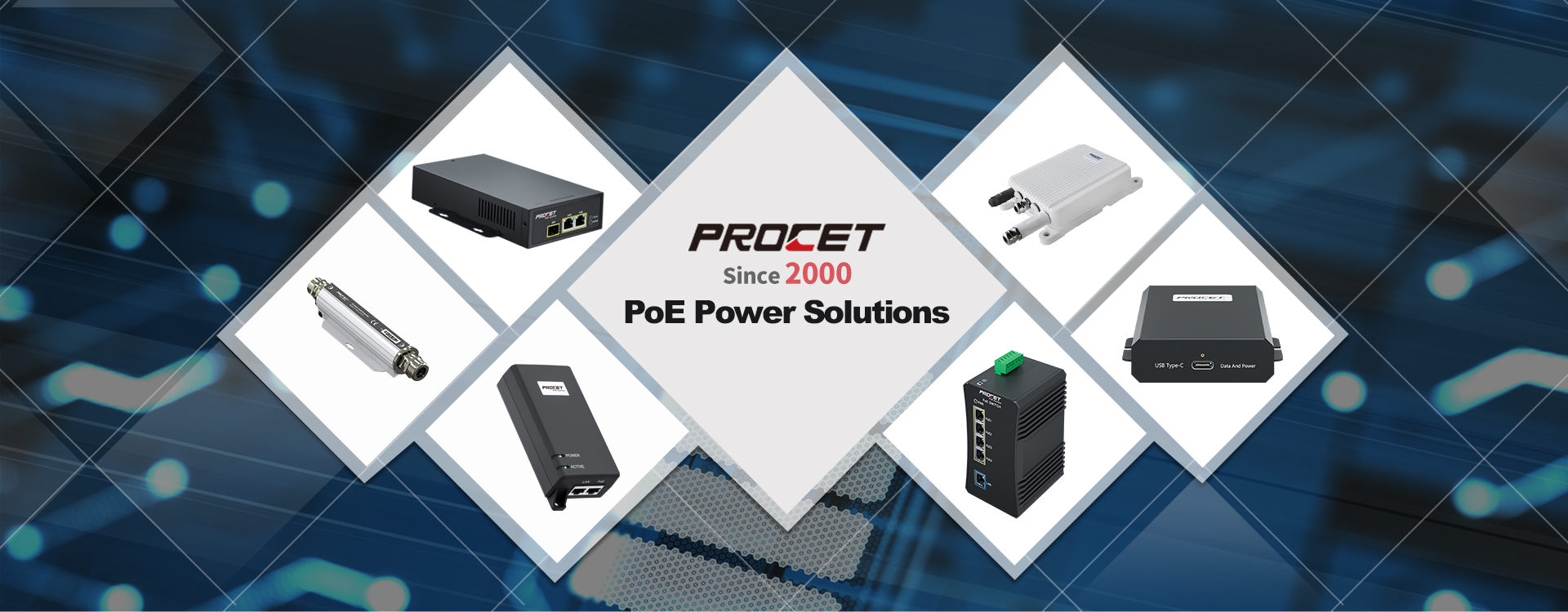 procet PoE Injector Banner