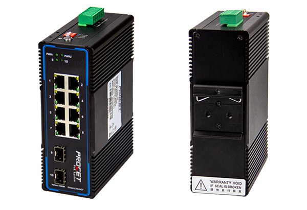 DIN Rail PoE Industrial Switch Installation