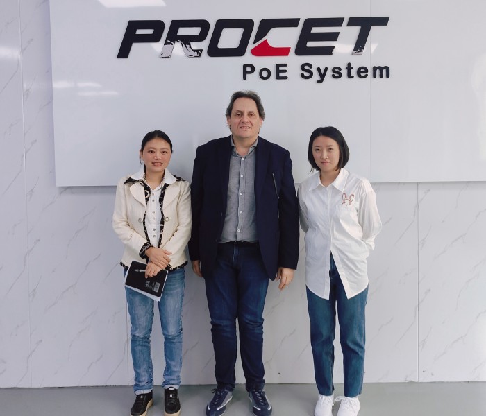 PROCET PoE injector manufacturer welcomes Italian customers