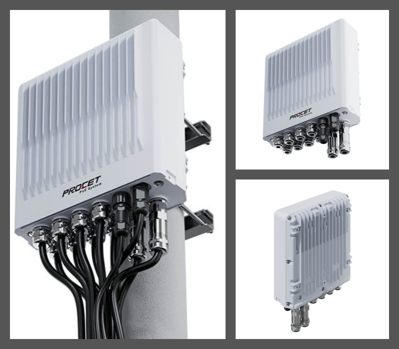 8-port IP67 outdoor PoE Switch
