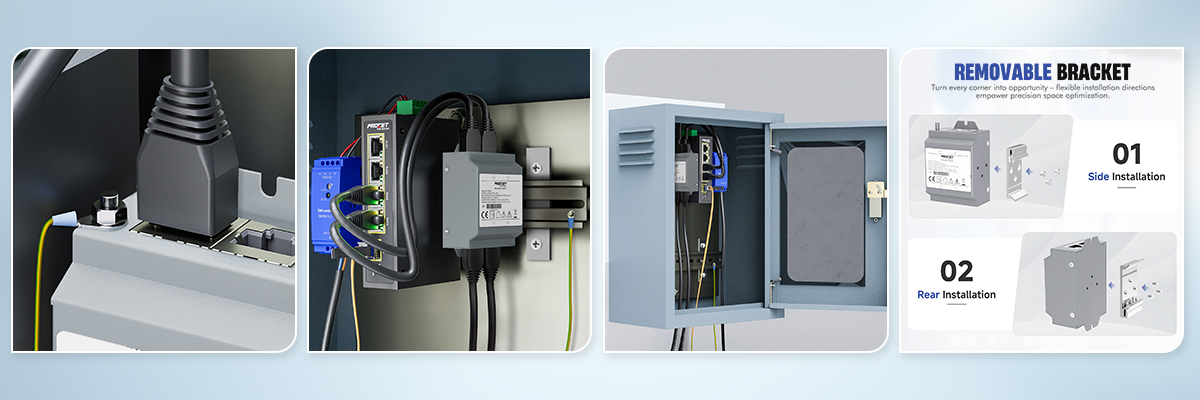 PT-PR02G Din-rail 2-Port PoE Surge Protector