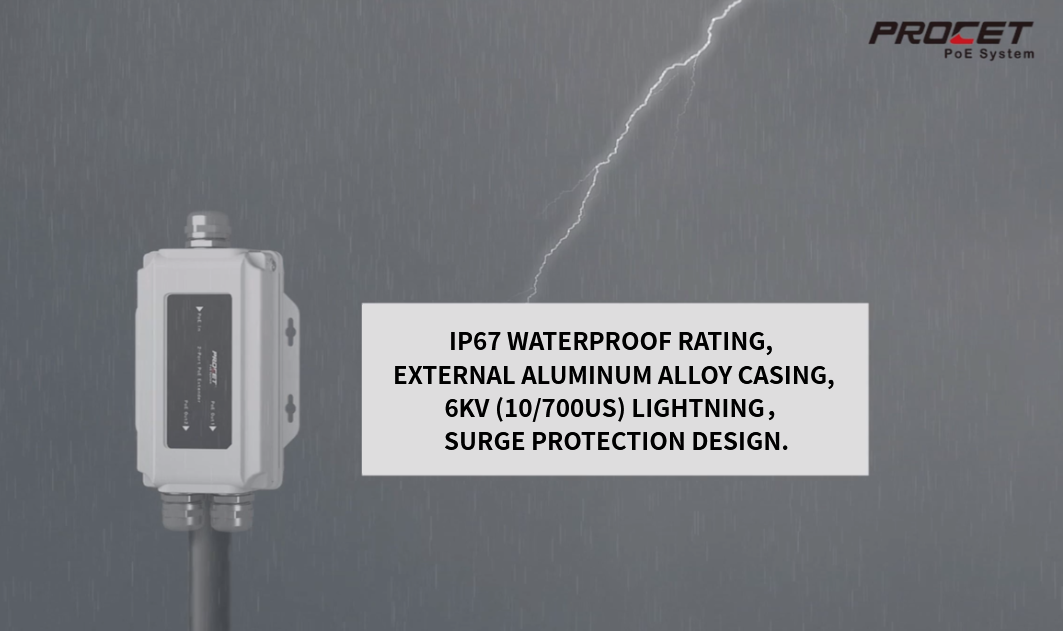 The Ultimate Outdoor 2.5G PoE Extender: PROCET's PT-PEX02GB-2-OT