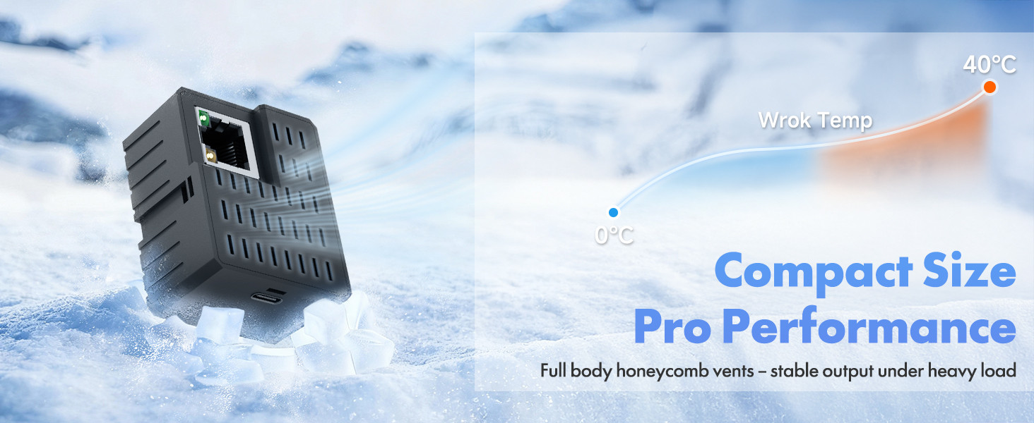 PT-PDC-WAF PoE to USB-C Adapter with Ethernet – Power PT-PDC-WAF PoE to USB-C Adapter with Ethernet – Power