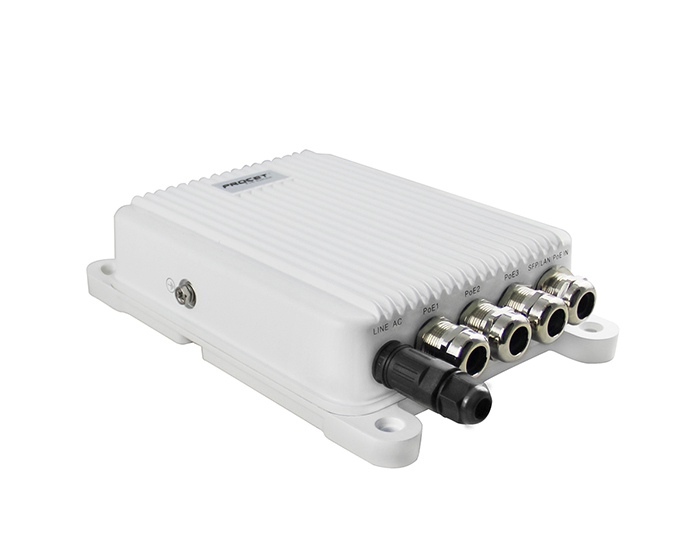 PT-POS401GR-OT 3x802.3at PoE Ports+1 LAN Port Waterproof Outdoor PoE+ Switch