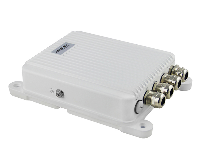 PT-POS401GR-OT-D Waterproof Outdoor PoE Switch 44-57Vdc/95-120W/PoE++ Input,3x802.3at PoE Ports Output