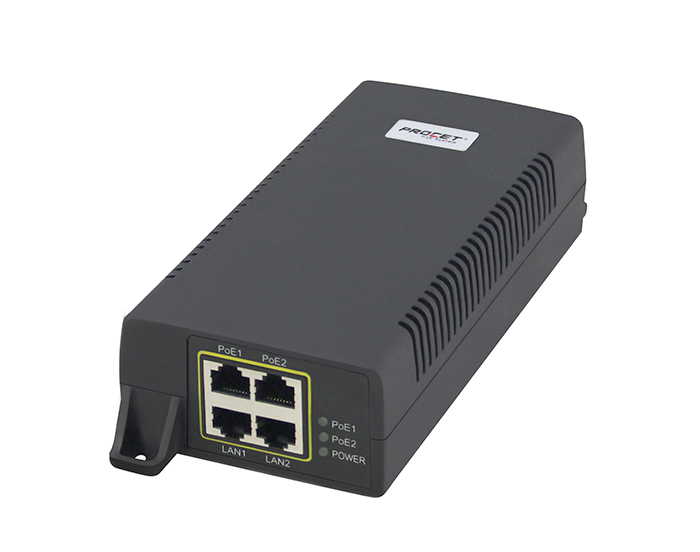 PT-PSE206GW-A 2 Port 60W Gigabit PoE Injector