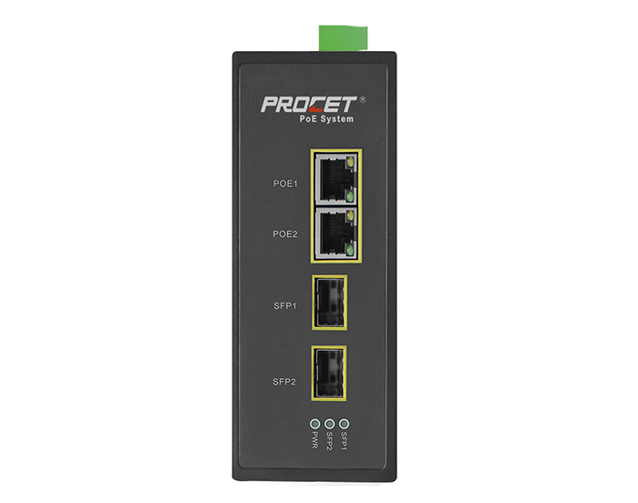 PT-PIS2P2S-AC PoE Fiber Switch