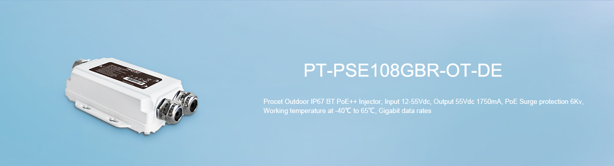 PT-PSE108GBR-OT-DE Outdoor Gigabit PoE Adapter