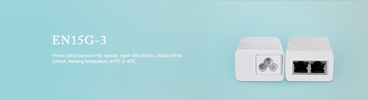 EN15G-3 single port 15W PoE Injector