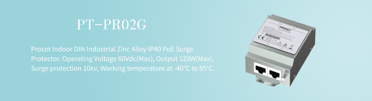 PT-PR02G Din-rail 2-Port Surge Protector