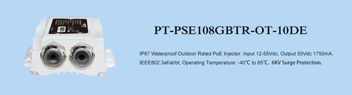 PT-PSE108GBTR-OT-10DE 95W Outdoor PoE Injector