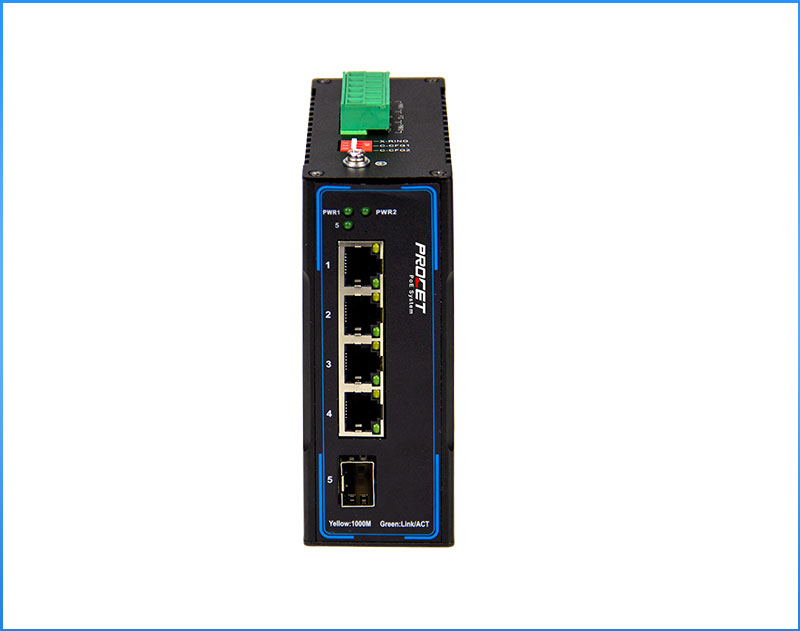 PT-PIS4P1S DC Multi-port Fiber POE Switch