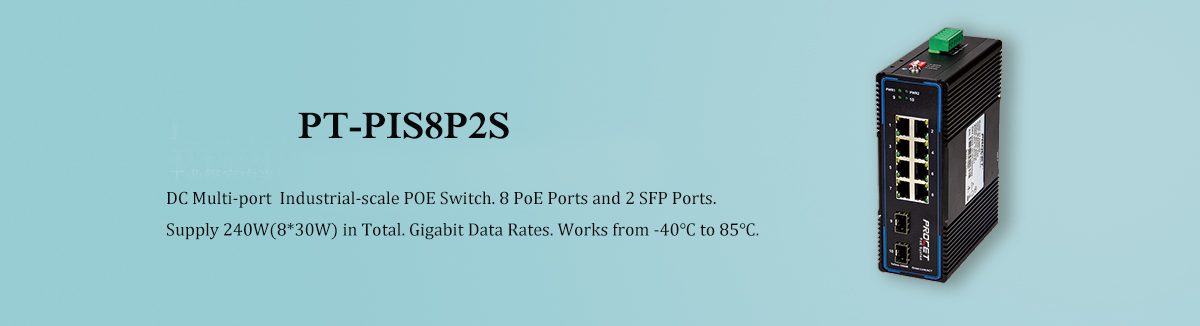 PT-PIS8P2S 8 Ports PoE Switch