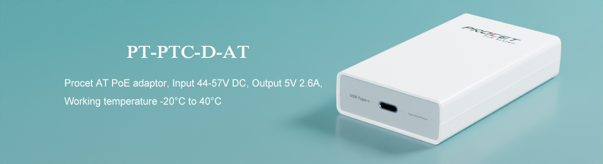 PT-PTC-D-AT 22W PoE USB-C Power & Data Converter