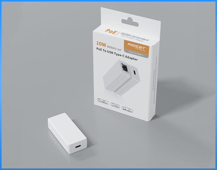 PT-PTC-D-AF 10W PoE USB-C Power & Data Converter