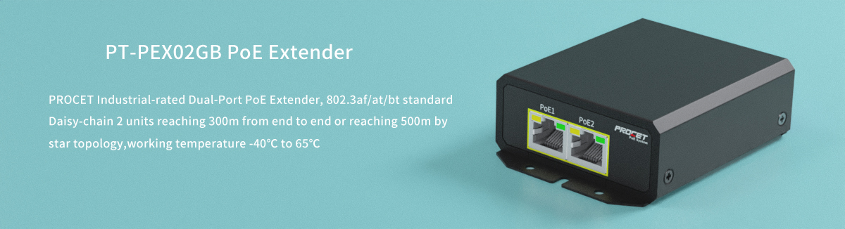 PT-PEX02GB PoE Extender for IP Camera