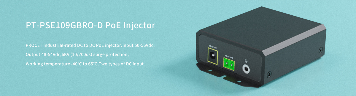 PT-PSE109GBRO-D DC48V PoE Injector