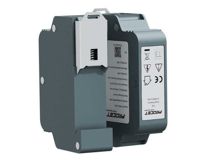 PT-PR01G-DIN Rail Industrial PoE Surge Protector