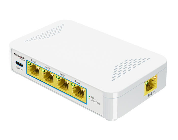 EN-PEX04GBC 4-Port Gigabit PoE Extender