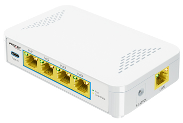 EN-S4P1C Gigabit PoE Switch With USB-C Port