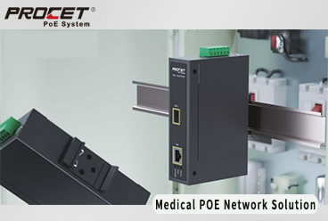 Fiber PoE devices Enable PoE Healthcare Solution