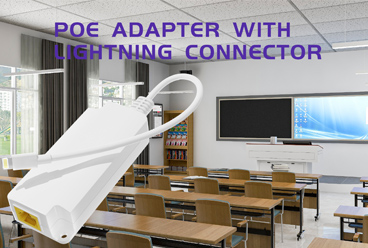 PROCET PoE lightning adapter connects Apple devices