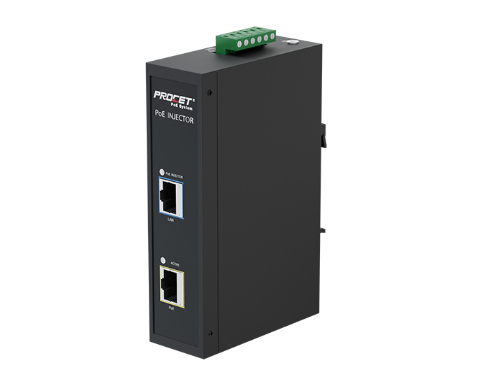 PT-PSE105G-E Industrial Din-rail PoE injector