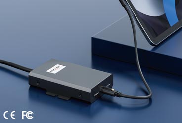 PROCET Develop a wide temperature metal casing 1Gbps PoE to USB-C Adapter