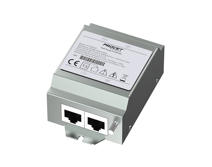 PT-PR02G Din-rail 2-Port PoE Surge Protector