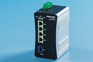 Industrial 4-Port Din Rail High Power PoE Switch