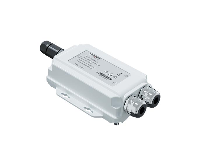 PT-PSE118GR-OT IP67 Outdoor AC to 30W PoE Injector for Harsh Environments