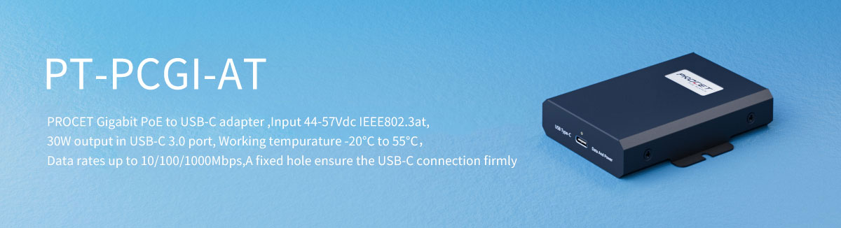 PT-PCGI-AT 30W USB C PoE Injector
