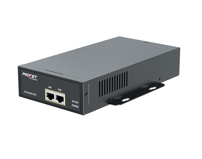 Single-Port High Power PoE injector-PT-PSE109GBROA-10-VI