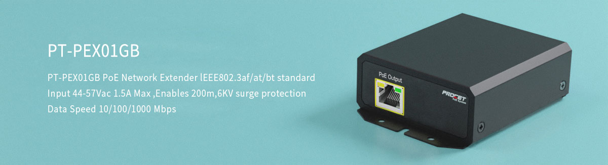PoE++ Gigabit Active PoE Extender-PT-PEX01GB