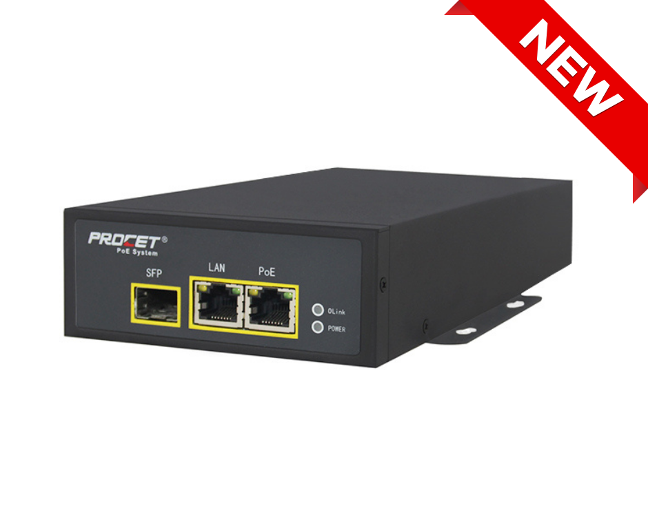 PT-PSE109GBRO-A-S-M single port Fiber PoE Injector