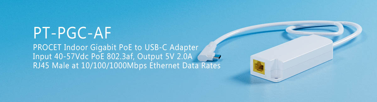 PT-PGC-AF  Gigabit PoE to USB-C Adapter