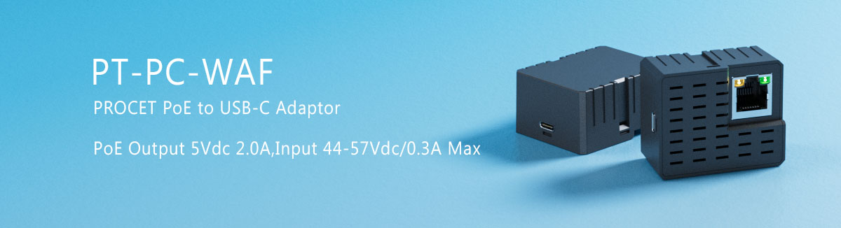 PROCET PT-PC-WAF PoE to USB-C Adaptor