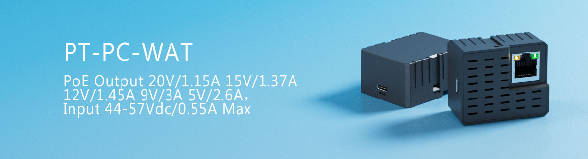 PROCET PT-PC-WAT PoE to USB C Adaptor 20V Output for Devices