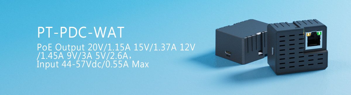 PROCET PT-PDC-WAT PoE to USB-C Adaptor with Ethernet