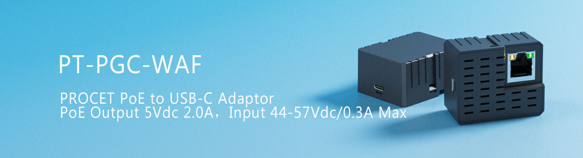 PROCET PT-PGC-WAF – Streamlined PoE to USB-C Solution